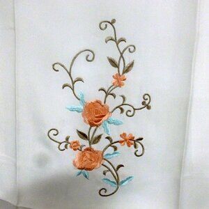 HQ SCARF FOR WOMEN 100% CDC SILK HAND MADE SPECIAL EMBROIDERED DESIGN 7906